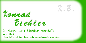 konrad bichler business card